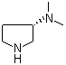 structure of CAS# 132883-44-4, (S)-3-(Dimethylamino)pyrrolidine