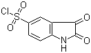 structure of CAS# 132898-96-5, 2,3-二氧代-2,3-二氢-1H-吲哚-5-磺酰氯