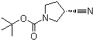 structure of CAS# 132945-78-9, (S)-1-BOC-3-Cyanopyrrolidine