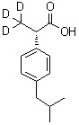 CAS # 1329643-44-8, (2S)-3,3,3-Trideuterio-2-[4-(2-methylpropyl)phenyl]propanoic acid