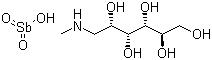 CAS # 133-51-7, Methylglucamine antimonate, Meglumine antimonate, 1-Deoxy-1-(methylamino)-D-glucitol antimonate