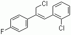 structure of CAS# 133001-05-5, Z-1-氯-3-(2-氯苯基)-2-(4-氟苯基)-2-丙烯
