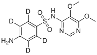 structure of CAS# 1330266-05-1, 磺胺多辛-d4