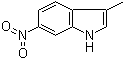 structure of CAS# 133053-76-6, 3-甲基-6-硝基-1H-吲哚