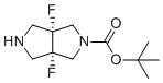 structure of CAS# 1330765-47-3, tert-butyl cis-3a,6a-difluoro-2,3,4,6-tetrahydro-1H-pyrrolo[3,4-c]pyrrole-5-carboxylate