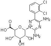 CAS # 133310-19-7, 3,5-Diamino-6-(2,3-dichlorophenyl)-2-beta-D-glucopyranuronosyl-1,2,4-triazinium