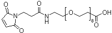 structure of CAS# 1334177-86-4, 1-马来酰亚胺基-3-氧代-7,10,13,16,19,22,25,28-八氧杂-4-氮杂-三十一烷-31-酸