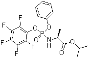 structure of CAS# 1334513-02-8, N-[(S)-(2,3,4,5,6-五氟苯氧基)苯氧基磷酰基]-L-丙氨酸异丙酯