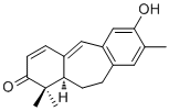 CAS # 133453-58-4, Heudelotinone, (11aR)-1,10,11,11a-Tetrahydro-7-hydroxy-1,1,8-trimethyl-2H-dibenzo[a,d]cyclohepten-2-one