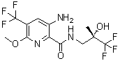CAS # 1334546-77-8, 3-Amino-6-methoxy-N-[(2S)-3,3,3-trifluoro-2-hydroxy-2-methylpropyl]-5-(trifluoromethyl)-2-pyridinecarboxamide
