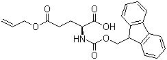 structure of CAS# 133464-46-7, N-芴甲氧羰基-L-谷氨酸 5-烯丙基酯