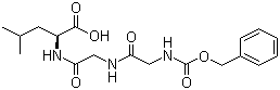 structure of CAS# 13347-77-8, N-苄氧羰基甘氨酰甘氨酰-L-亮氨酸