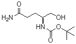 structure of CAS# 133565-42-1, ((S)-5-氨基-1-羟基-5-氧代戊烷-2-基)氨基甲酸叔丁酯