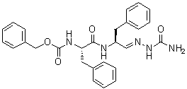 CAS # 133657-68-8, [S-(R*,R*)]-[2-[[1-[[(Aminocarbonyl)hydrazono]methyl]-2-phenylethyl]amino]-2-oxo-1-(phenylmethyl)ethyl]carbamic acid phenylmethyl ester