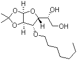 CAS # 133692-55-4, Seprilose, 3-O-Heptyl-1,2-O-(1-methylethylidene)-alpha-D-glucofuranose