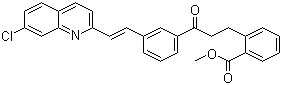 structure of CAS# 133791-17-0, Methyl [E]-2-[3-[3-[2-(7-Chloro-2-quinolinyl)ethenyl]phenyl]-3-oxopropyl]benzoate