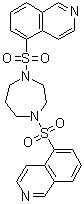 structure of CAS# 1337967-93-7, 5,5'-[(Tetrahydro-1H-1,4-diazepine-1,4(5H)-diyl)bis(sulfonyl)]bis[isoquinoline]