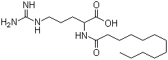CAS # 133849-37-3, N-(1-Oxododecyl)arginine, N-(1-Oxododecyl)arginine, N2-(1-Oxododecyl)-DL-arginine