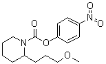 structure of CAS# 1338575-28-2, 2-(3-Methoxypropyl)-1-piperidinecarboxylic acid 4-nitrophenyl ester