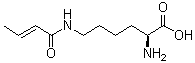 structure of CAS# 1338823-35-0, N6-(1-氧代-2-丁烯-1-基)-L-赖氨酸