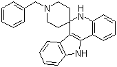 5,11-二氢-1'-(苯基甲基)-螺[6H-吲哚并[3,2-c]喹啉-6,4'-哌啶]分子结构 (CAS 133890-75-2)