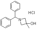 structure of CAS# 133891-86-8, 1-(二苯基甲基)-3-甲基-3-氮杂环丁醇盐酸盐