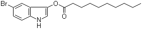 CAS # 133950-71-7, Decanoic acid 5-bromo-1H-indol-3-yl ester