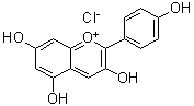 structure of CAS# 134-04-3, Pelargonidin chloride