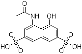 4-Acetamido-5-hydroxynaphthalene-2,7-disulphonic acid molecular structure (CAS 134-34-9)
