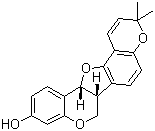 CAS # 13401-40-6, Phaseolin, (6bR-cis)-6b,12b-Dihydro-3,3-dimethyl-3H,7H-furo[3,2-c:5,4-f']bis[1]benzopyran-10-ol