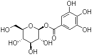 structure of CAS# 13405-60-2, 葡萄糖没食子鞣甙