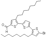 CAS # 1342311-48-1, 5-Formyl-5''-bromo-3,3''-dioctyl-2,2':5',2''-terthiophene