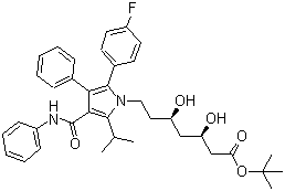 structure of CAS# 134395-00-9, Atorvastatin tert-butyl ester