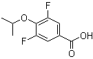 structure of CAS# 1344109-54-1, 3,5-二氟-4-(异丙氧基)苯甲酸