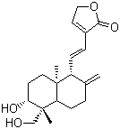 structure of CAS# 134418-28-3, 脱水穿心莲内酯