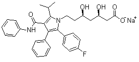 structure of CAS# 134523-01-6, Atorvastatin sodium salt