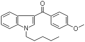 structure of CAS# 1345966-78-0, (4-Methoxyphenyl)(1-pentyl-1H-indol-3-yl)methanone