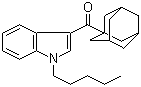 structure of CAS# 1345973-49-0, 1-戊基-3-(金刚烷-1-甲酰基)吲哚