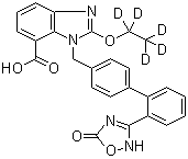 CAS # 1346599-45-8, Azilsartan-d<sub>5</sub>