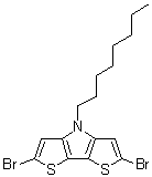 structure of CAS# 1346688-54-7, 2,6-二溴-4-辛基-4H-二噻吩并[3,2-b:2',3'-d]吡咯