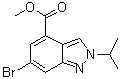 CAS # 1346702-53-1, Methyl 6-bromo-2-(1-methylethyl)-2H-indazole-4-carboxylate