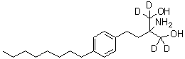 structure of CAS# 1346747-38-3, 芬戈莫德-d<sub>4</sub>