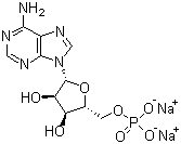 structure of CAS# 13474-03-8, 5'-Adenylic acid sodium salt