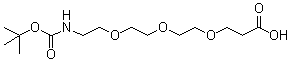 structure of CAS# 1347750-75-7, 5,8,11-三氧杂-2-氮杂十四烷二酸 1-叔丁酯