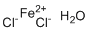 Ferrous chloride tetrahydrate molecular structure (CAS 13478-10-9)