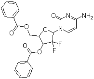 structure of CAS# 134790-39-9, 2',2'-二氟-2'-脱氧胞嘧啶核苷-3',5'-二苯甲酸酯