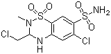 CAS # 135-07-9, Methyclothiazide, 6-Chloro-3-(chloromethyl)-3,4-dihydro-2-methyl-2H-1,2,4-benzothiadiazine-7-sulfonamide 1,1-dioxide