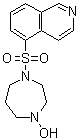 structure of CAS# 1350827-92-7, 5-[(六氢-4-羟基-1H-1,4-二氮杂卓-1-基)磺酰基]异喹啉