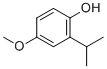 structure of CAS# 13522-86-6, 2-异丙基-4-甲氧基苯酚