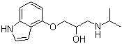 CAS # 13523-86-9, Pindolol, 1-(1H-Indol-4-yloxy)-3-[(1-methylethyl)amino]-2-propanol